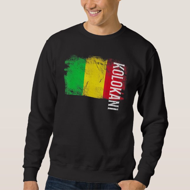Sweatshirt Kolokani Mali Drapeau Pour Maliens Hommes Femmes E (Devant)