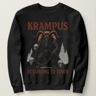Sweatshirt Krampus arrive en ville