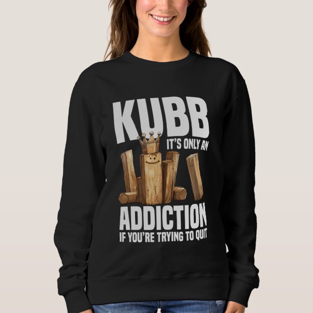Sweatshirt Kubb Set Viking jeu d'échecs Legend Joueur Viki (Devant)