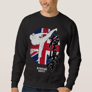 Sweatshirt Kyokushin England Karate English Drapeau britanniq