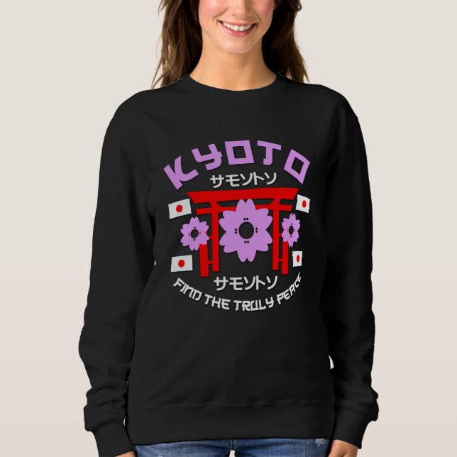 Sweatshirt Kyoto City of Cherry Blossom - Japan Cities (Devant)