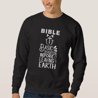 Sweatshirt La Bible Instructions De Base Avant De Quitter La
