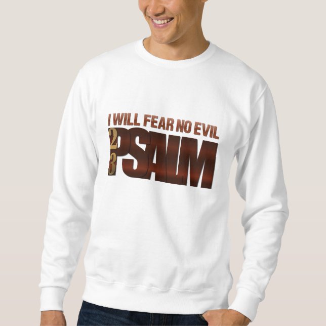 Sweatshirt La Bible Verse 23e Psaume (Devant)