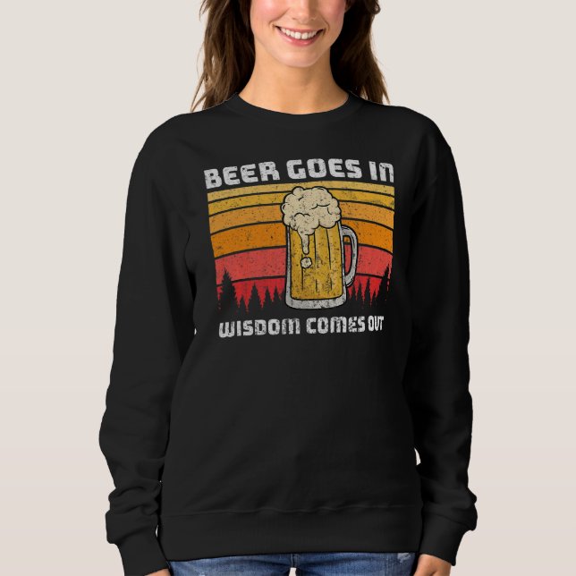 Sweatshirt La Bière Mens Va Dans La Sagesse Sorte (Devant)