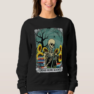 Sweatshirt La Carte de Tarot du Lecteur Crâne Sorcellerie Mys