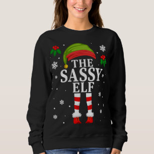 Sweatshirt La famille des elfes sassy qui correspond à la fil