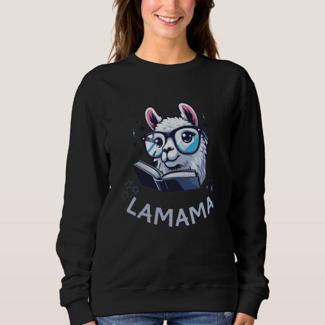 Sweatshirt La fête des mères de maman Lama (Devant)