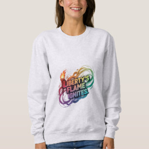 Sweatshirt La flamme de la liberté s'enflamme.