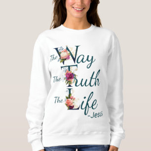 Sweatshirt La foi chrétienne de la femme Bible Verse Vérit