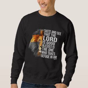 Sweatshirt La foi en Dieu - Psaume Bible chrétienne