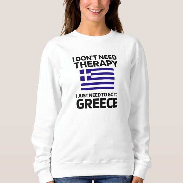 Sweatshirt La Grèce remet le patrimoine grec à l'Amérique gre (Devant)