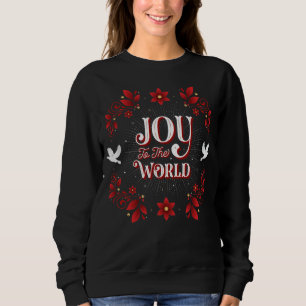 Sweatshirt La joie des femmes au rouge de Noël du monde