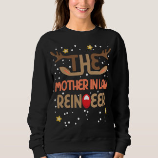 Sweatshirt La Mère en Droit Reindeer Matching Family - Drôle