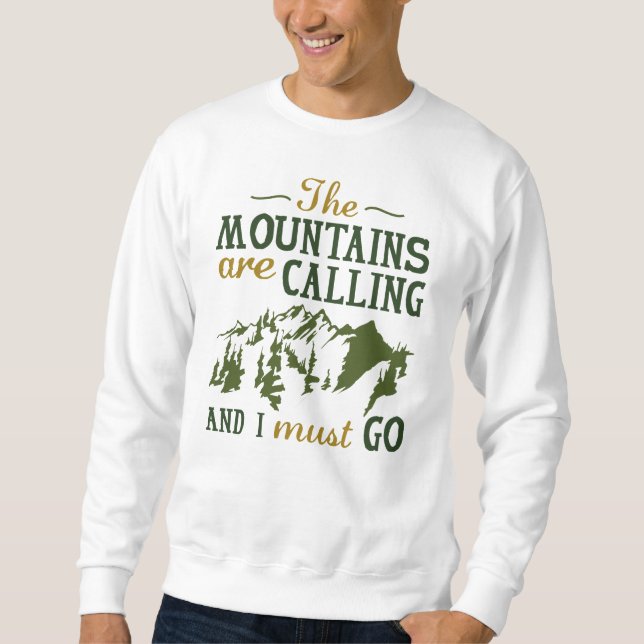 Sweatshirt La Montagne Appelle (Devant)