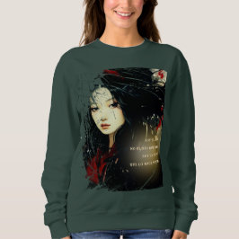 Sweatshirt La Mujer del Agua - Arte japonés en tu sudadera