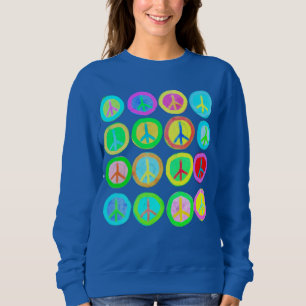 Sweatshirt La paix signe l'art Abstrait à porter