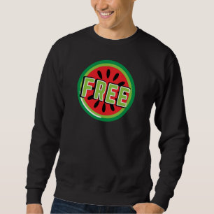 Sweatshirt La pastèque Palestine libre - Liberté pour les Pal