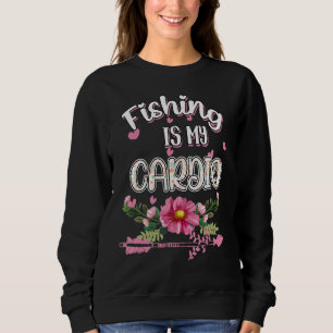 Sweatshirt La Pêche Est Mon Humour Cardio Sarcastique