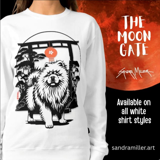 Sweatshirt LA PORTE DE LA LUNE Chow (Créateur téléchargé)