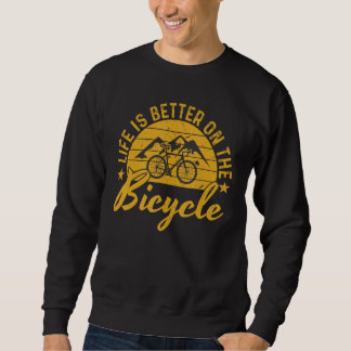 Sweatshirt La Vélo Vivante Est Mieux À Vélo
