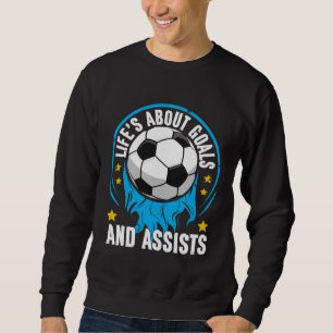 Sweatshirt La vie est faite de buts et de passes décisives Fo