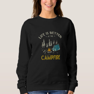 Sweatshirt La Vie Est Meilleure Au Camping Camping Camping Ca