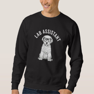 Sweatshirt Lab Assistant Nerd Labradors Retriever Jaune Pupp