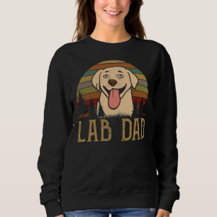 Sweatshirt Lab Papa Jaune Labrador Retriever Vintage