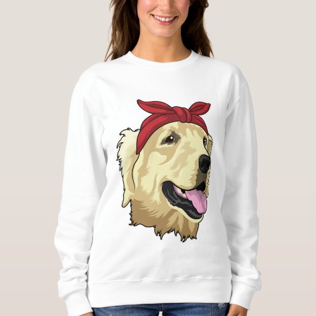 Sweatshirt Labrador avec Bandana (Devant)