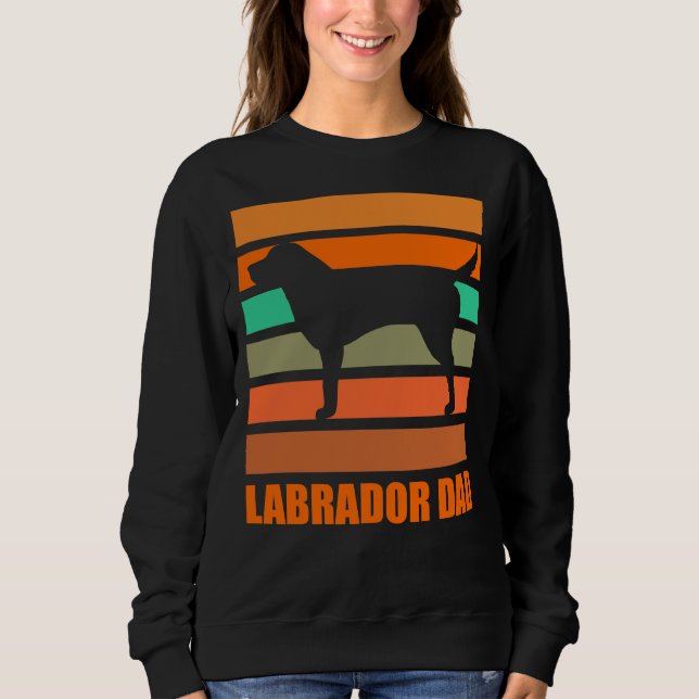 Sweatshirt Labrador Dad Retro (Devant)