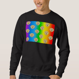 Sweatshirt Labrador Retriever Chien Rainbow Visage Masque