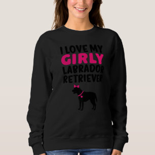 Sweatshirt Labrador Retriever Girl Girl Chien Genre Reveal C
