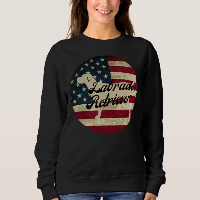 Sweatshirt Labrador Retriever Patriot (Devant)