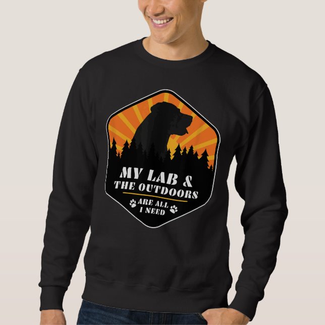 Sweatshirt Labrador Retriever Randonnée for Lab (Devant)