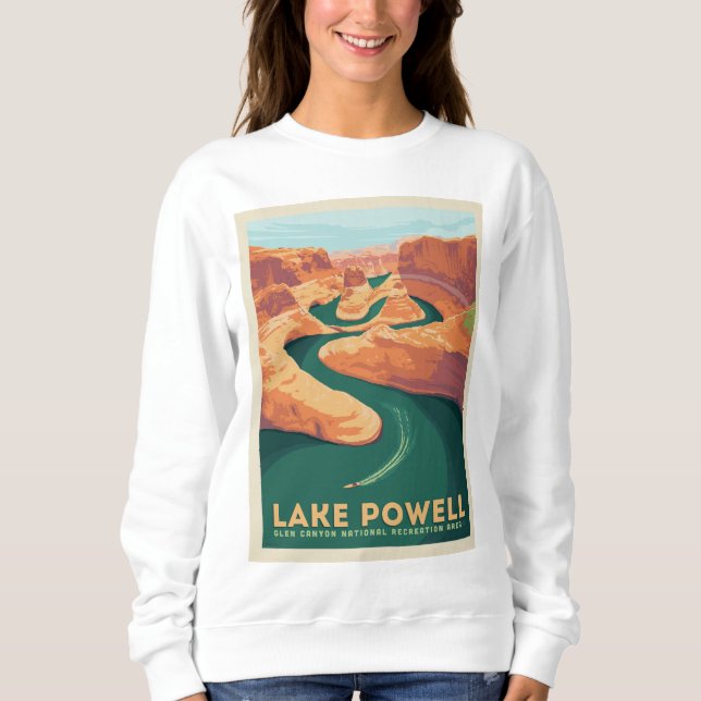 Sweatshirt Lac Powell | Arizona et Utah (Devant)