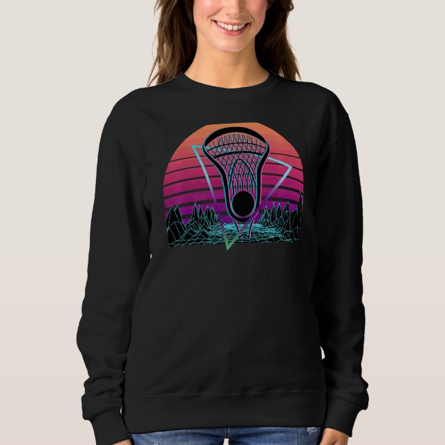 Sweatshirt Lacrosse Lecteur Retro Lax (Devant)