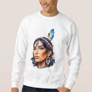 Sweatshirt Lady amérindienne