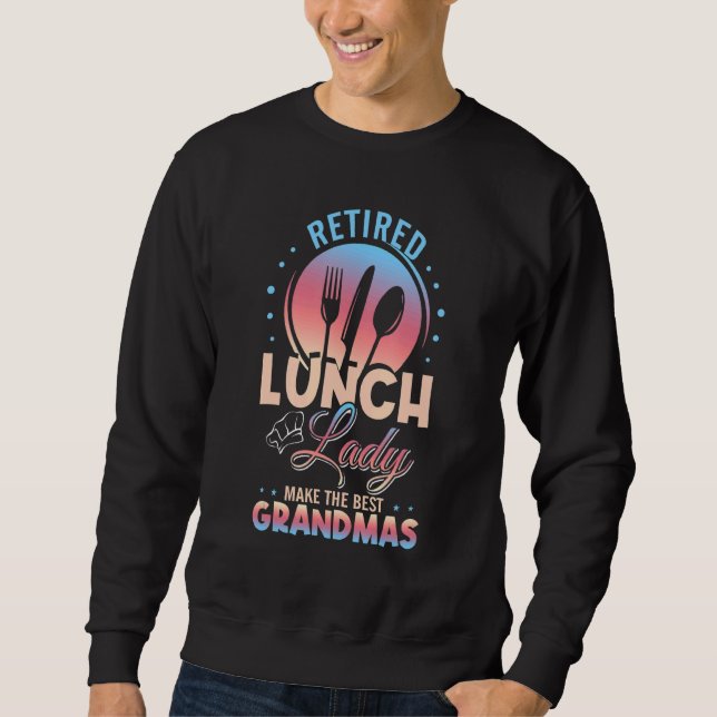 Sweatshirt Lady Déjeuner Retraité Obtenez Les Meilleurs Grand (Devant)