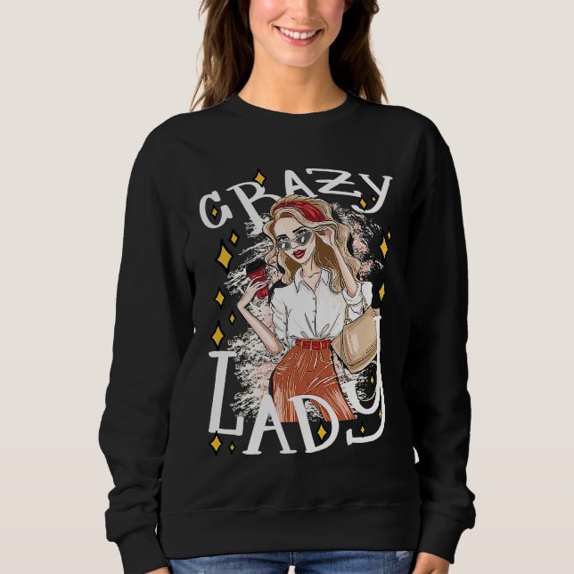 Sweatshirt Lady Shopping Sarcastic Joke Saying (Devant)