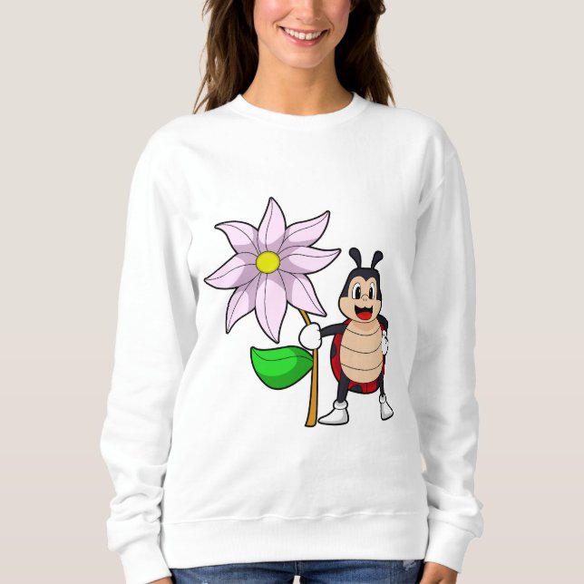 Sweatshirt Ladybug avec Flower.PNG (Devant)