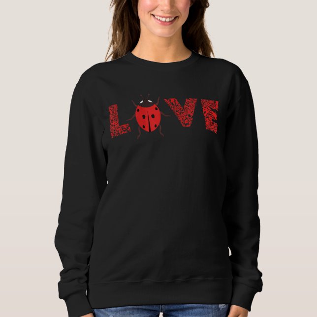 Sweatshirt Ladybug Leopard Entomologie Ladybug Bug Log (Devant)