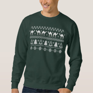 Sweatshirt laid de chandail de Noël de chameau de