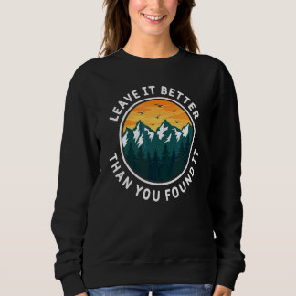 Sweatshirt Laissez-Le Mieux Que Vous Ne L'Avez Trouvé Vintage
