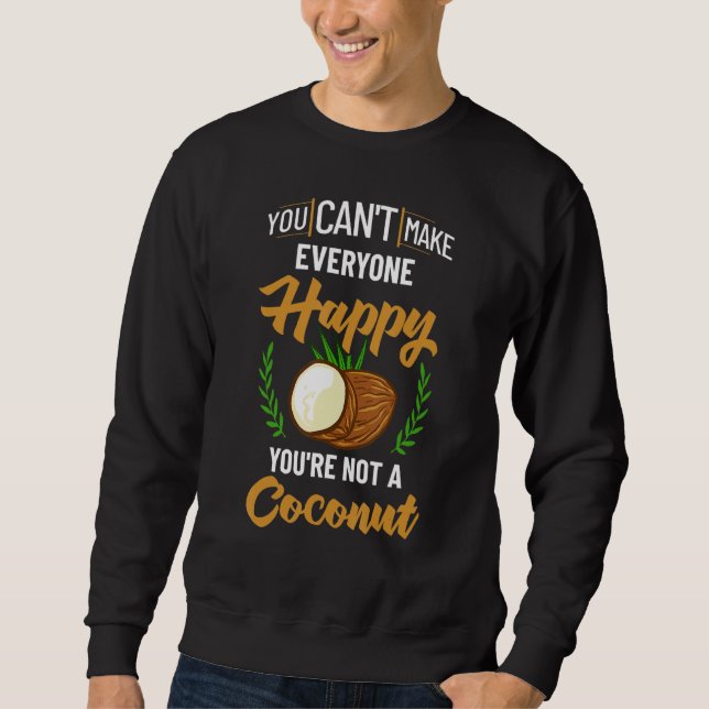 Sweatshirt Lait de coco Huile d'eau Crème Arbre Fruit Palm Bu (Devant)
