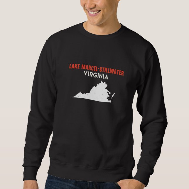 Sweatshirt Lake Marcel Stillwater Washington USA State Americ (Devant)