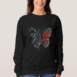 Sweatshirt L'amour blesse papillon rupture d'amour graphique