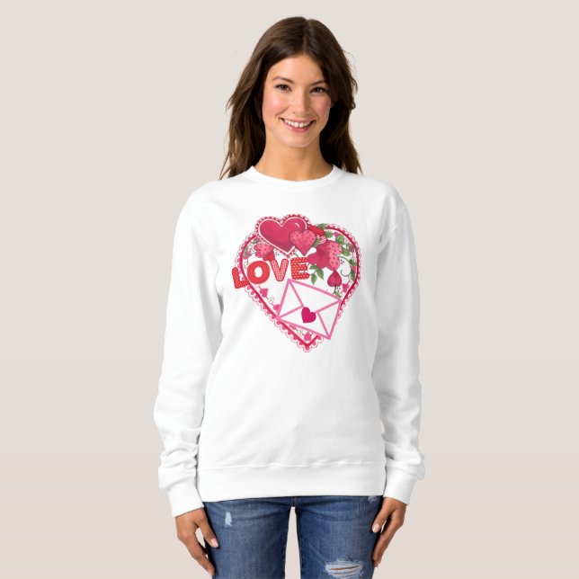 Sweatshirt L'amour de Valentine (Devant entier)