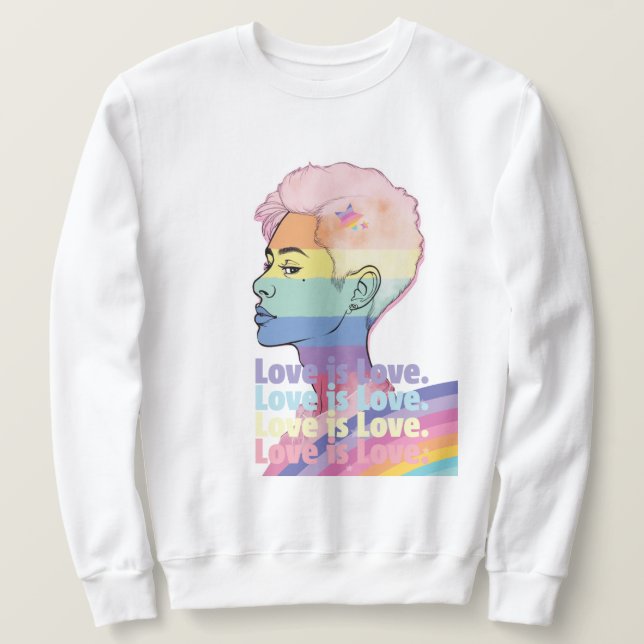 Sweatshirt L'amour est l'amour (Design devant)
