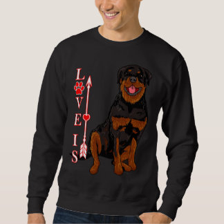 Sweatshirt L'amour est Rottweilers Chien Chien Chien Chien Ch