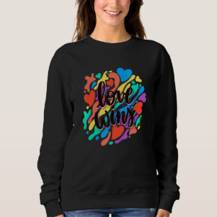 Sweatshirt L'amour gagne la fierté LGBT